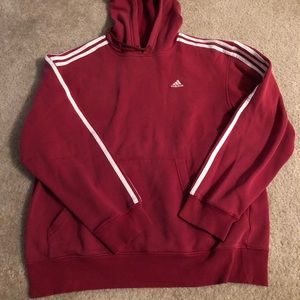 🚨🆕 burgundy adidas sweater